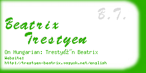 beatrix trestyen business card